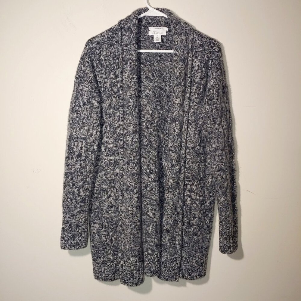Nordstrom Signature 100% Cashmere Marled Open Front Cardigan Size XS